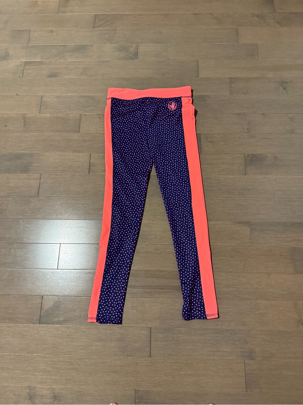 Body Glove Girls' Navy Dot & Pink Active Leggings